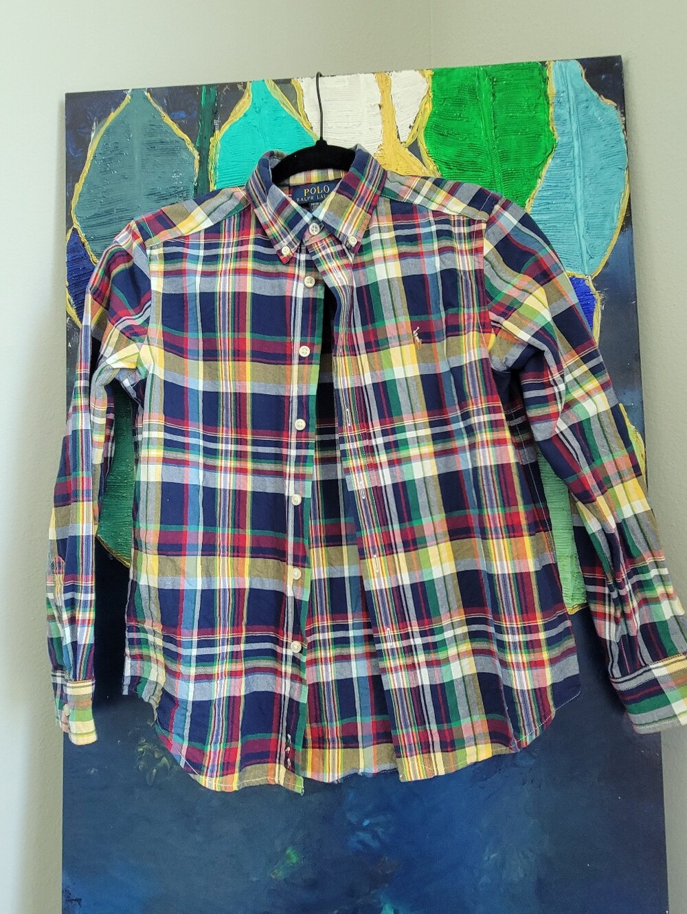 Polo Ralph Lauren Boys Multi-Color Plaid Button-Down Shirt